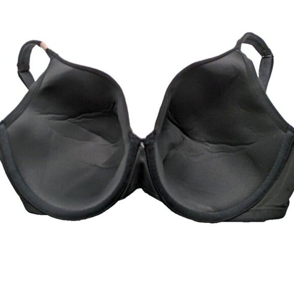 Lane Bryant Cacique Womens Bra Full Coverage Size 38F Black Cotton Blend Bow - Picture 6 of 6